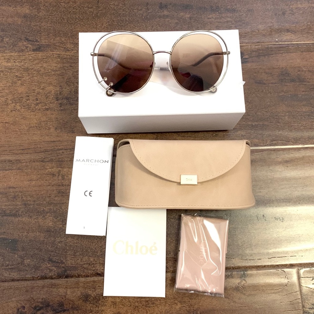 Chloe Wendy 59mm Round Sunglasses, New!
